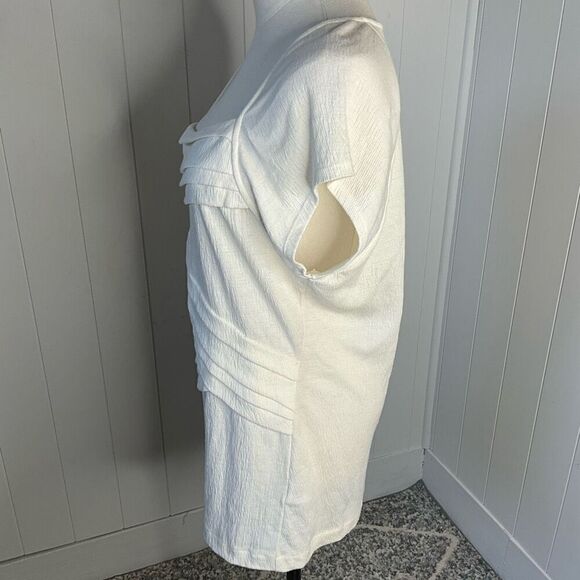 Anthropologie 9-H15 STCL Womens Large Layered Top Ivory Lagenlook Flowy NWT - Picture 7 of 12